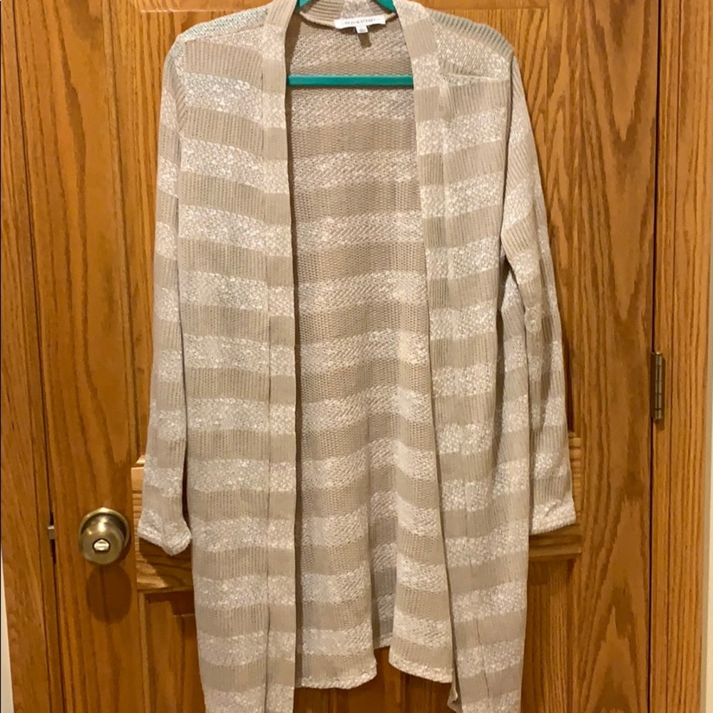 Light striped cardigan